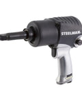 Heavy Duty Half Inch Impact Wrench With 2 Inch Extended Anvil And Twin Hammer For Deep Tire Wells shown at an angle
