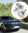 Heavy Duty Two Piece Battery Terminal T Bolt Kit Stainless Steel Replacement Nuts For Car Battery Cables, shown with vehicle.