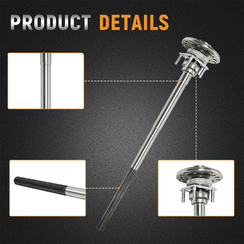 Rear Axle Shaft Replacement Kit for Wrangler JK 2007 to 2018 Heavy Duty 30 Spline Axle close-up details and components