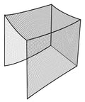 Backyard Baseball Batting Cage Netting 10x10x10 Ft Practice Net With 4 Carabiners And 2 Tie Ropes Pro Grade Heavy Duty Durable Polyester Mesh