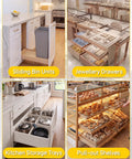 Image showcasing Tough As Nails Soft Close Bottom Mount Drawer Slides Full Extension 16 Inch Cabinet Glide Tracks in kitchen and storage settings.