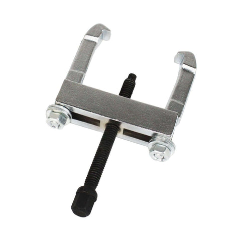 Mini Bearing Separator Kit 6 Piece Bearing Puller Set With Jaws Thrust Screw Extension Rods And Yoke; metal tool close-up