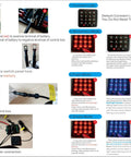 Wiring instructions and control modes for 8 Gang Electronic Switch Panel For 12V Systems With Led Indicators And Remote Control.