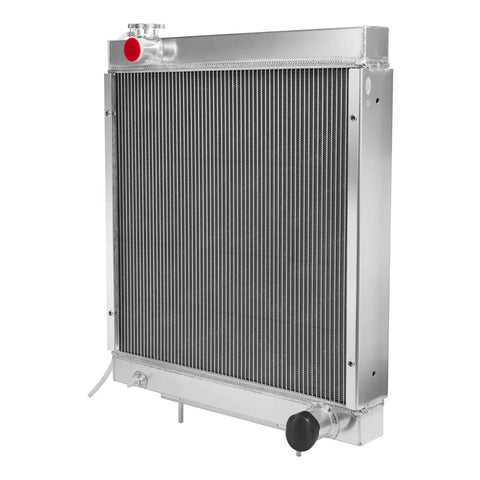 Top Shelf Four Row Aluminum Radiator For JLG Boom Lifts Scissor Lifts And Telehandlers Replacement Cooling Gear, 23.5x24.5in, heavy-duty construction.