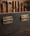 12 Pack Mini Antique Bronze Iron Hinges with Rounded Corners Four Hole Vertical Mount 1.38 By 0.71 By 0.16 Inches Tiny Hinge Hardware
