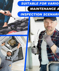 Two Pack Telescoping Welding Inspection Mirrors, 2 x 3.75 Inch stainless steel mirrors used in automotive and home repairs