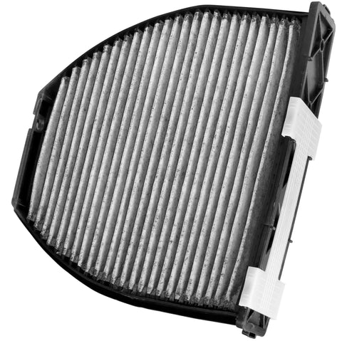 Activated Carbon Cabin Air Filter For Mercedes Benz C Class E Class CLS SL AMG GT GLK SLS 2008 To 2021, close-up view of filter material