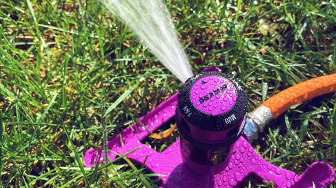 ColorStorm Gear Drive Sprinkler With Heavy Duty Die Cast Metal Base, Four Adjustable Patterns, 360 Degree Coverage