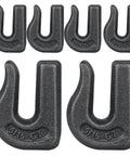 Five Sixteenth Inch Weld On Grab Hooks Set of Six for Beefy Heavy Duty Chain Pulling and Lifting Built From Forged G70 Steel