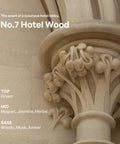 Hotel Wood Scent Reed Diffuser With Sticks 16.9 Fl Oz 500 Ml Large Home Fragrance, decorative stone pillar with scent notes.