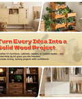 Furniture and plants showcasing Pocket Hole Jig Kit With Vacuum Dust Collection, All Metal Pro Grade Build for woodworking.