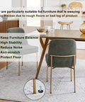 24 Pack M6 Thread Adjustable Furniture Levelers Feet For Tables And Chairs Screw In Leveling Glide shown under dining chair