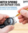 Stainless Steel Watch Link Removal Tool Kit With Built In Ruler For Quick Band Sizing Pin Extraction And Link Replacement
