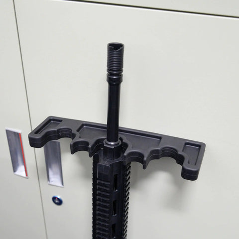 Heavy Duty Rubber Magnetic Gun Rack for Rifles and Shotguns Indoor Gun Safe Organizer Holds Rifle Barrel In Cabinet