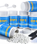 10Lb Rock Tumbler Grit And Polish Refill Kit With 4 Step Grits For Up To 70 Lbs Rocks Dual Tumbling Media Ceramic And Plastic Pellets