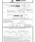 Low Profile Handrail Connector Micro Railbolt installation diagram showing dimensions and fitting instructions for stair fittings.