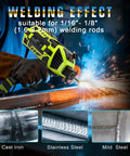 Grab-And-Go 110V Portable Handheld Arc Welder For Home DIY Projects, welding sparks, suitable for 1/16 to 1/8 inch rods