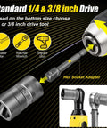 20 Piece Upgraded Bolt Extractor Set Built Tough For Impact Lug Nut Remover with hex socket adapter and tools