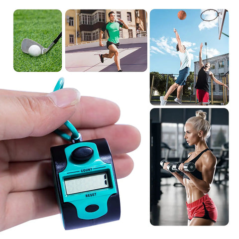 Slick Digital Clicker Tally Counter With Big Lcd Screen And Easy Palm Press for sports counting and tracking in hand.