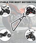 Beefy Heavy Duty Motorcycle Triangle Stand For Dirt Bike Universal Kickstand Rustproof Side Stand For Rear Wheel