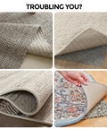 16 Pack Rug Gripper Pads For Hardwood Floors And Tile Non Slip Double Sided Tape prevents rug slipping and curling example
