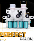 Washer Water Inlet Valve Replacement 120 V 60 Hz For Top Load Washers, Quick Fix For LF F8 E1 LO Error Codes, durable design