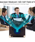 4K USB Camera With 170 Degree Fisheye Lens And Built In Microphone used in business meeting, ultra wide field of view demonstration