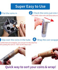 Steps to use Ultimate 5 In 1 Coin Counter And Sorter Tube For US Coins From Pennies To Dollars No More Separate Tubes This All In...