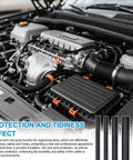 Car engine showing Split Wire Loom Master Kit Pro Grade For Car Cabling No Chew Pet Protection Complete Vehicle Cable Guard in use