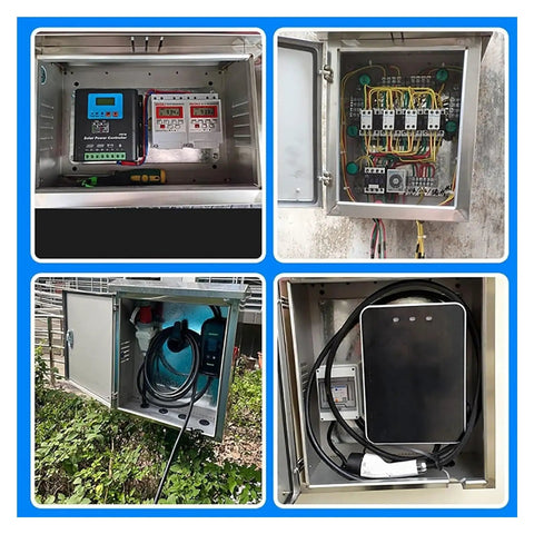 Stainless Steel Outdoor Electrical Junction Box Weatherproof Enclosure With Heavy Duty Corrosion Resistant Construction For Harsh Weather Protects Outdoor Wiring And Connectors Size 24 By 32 By 6 Inches 2mm Thick Wall installed outdoors