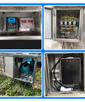 Beefy Stainless Steel Outdoor Electrical Junction Box Waterproof Enclosure Heavy Duty Weatherproof Shield For Harsh Environments Corrosion Resistant 2mm Wall 24x32x6 Inch Exterior Secure Hinged Cover Easy Wiring Access for outdoor wiring