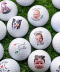 Personalized Golf Balls With Faces For Men Dad Husband Grandfather And Father In Laws Upload Your Photo Or Logo On Both Sides