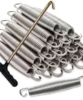 Trampoline springs, 7-inch stainless steel, heavy-duty replacement, 20-pack.