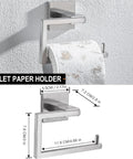 Five Piece Bathroom Hardware Set With 23.6 Inch Towel Bar Towel Rack Modern Stainless Steel Wall Mount Brushed Nickel Finish Includes Towel Ring Coat Hooks And Mounting Hardware For Easy No Fuss Home Upgrade toilet paper holder