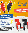 Rad Slot Car Race Track Set With Four High Speed Cars Dual Control System Hand Cranked And Electric Dual Lap Counter controllers.