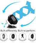 Large Air Circulator Fan With Four Speeds For Whole Room Cooling, 90 Degree Tilt, Chrome Glide Bar, Quiet Operation diagram