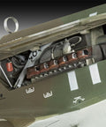 Close-up of Do 335 Arrow Model Kit 1:48 Scale With 81 Pieces Craft Set For Builders 12 Years And Up Realistic Details Historical WWII Fighter Plane Build With Highly Detailed Cockpit And Exhaust Details engine compartment