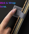 Self Adhesive Hook And Loop Cable Ties For Easy Cable Management, Sticky Back Cord Organizer And Clip, No Tools Needed, Get Your Cords Neat At Home And Office, 40 Pack