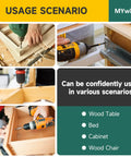 No 8 Pocket Hole Screws Kit With 550 Pieces And 150mm Drill Bit used on wood table, bed, cabinet, and chair scenarios