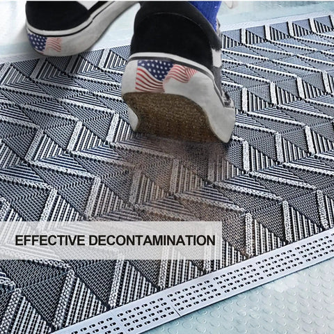 Heavy Duty Outdoor Rubber Doormat With Interlocking Tiles Waterproof And Easy Clean DIY Assembly 47 Inch By 29 Inch Entrance Mat Built Tough As Nails For Any Weather Slip Resistant Easy Care Durable