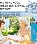 Dual Spray Head Pool Fountain Waterfall Kit With Two Heads For Above Ground And In Ground Pools Cools And Warms Water Faster