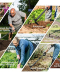 Two-In-One Garden Hoe Tool With Cultivator Rake And 45-Inch Handle For No-Fuss Weeding And Soil Prep in various settings