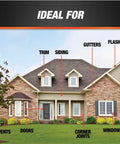 Image showing home exterior ideal for Heavy Duty 100 Pure Silicone Rubber Sealant In Black, Smooth Operator Caulk For Indoor And Outdoor Use.
