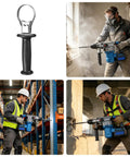 Heavy Duty Hammer Drill Handle For 60-65mm Front Grip with Non Slip ABS, used for tough masonry drilling projects.