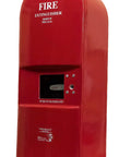 Large Fire Extinguisher Cabinet Fits 20 Pound Extinguisher With Badass Fiberglass Body Solid Breakglass T Handle wall mount red cabinet