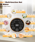 Controls and settings of 10 In 1 Plant Based Milk Maker All In One Kitchen Boss With 34 Oz Capacity 304 Stainless Steel With 12 Blades