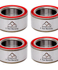 Badass Front And Rear Wheel Bearing Kits Compatible With Ranger 500 700 400 Ev Models showing four heavy-duty bearing units.