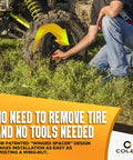 Installing Emergency Tubeless Tire Valve Stem Replacement Kit Installs From Outside The Wheel In Under 1 Minute No Tools Required