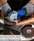Using Two Pack Five Eighths Inch Eleven Thread Angle Grinder Flange Nuts With D Ring Knurled Arbor Nut Tool Free Quick Release