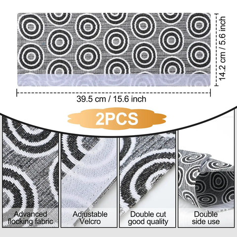 Refrigerator Door Handle Covers Pack Of 2 16 By 4 Inches Keeps Handles Clean From Fingerprints Water And Grime Close-up